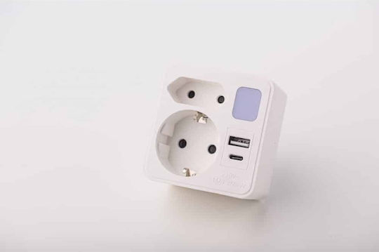 Μονόπριζο με USB-A