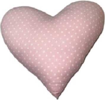 Decorative Handmade Heart Pillow Pink