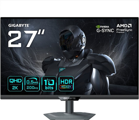 Gigabyte G27Q20 EK IPS HDR Gaming Monitor 27" QHD 2560x1440 200Hz with 0.5ms Response Time GTG