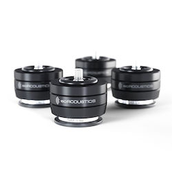 Isoacoustics Gaia Ii Neo Set Four Αντικραδασμικά Πόδια Ηχείων Υψηλής Απομόνωσης Black