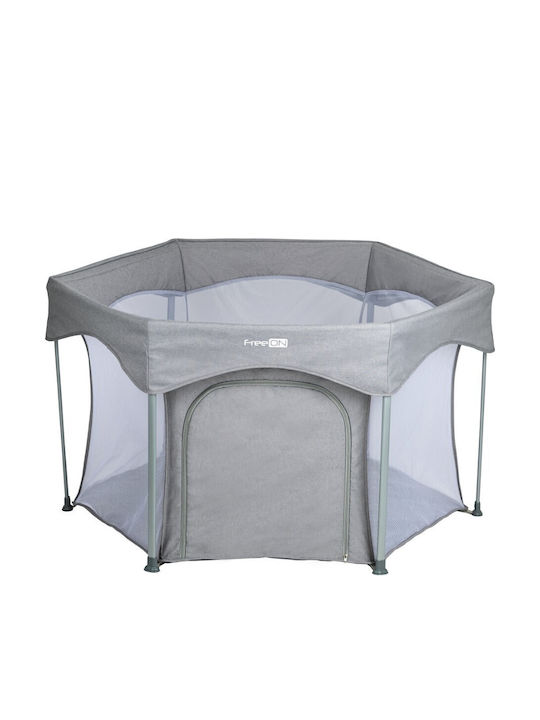 FreeOn Playpen With Mattress Gray 74x117cm