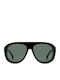Prive Revaux Unisex Sunglasses with Black Horn-Rimmed Frame and Black Lens PR3007/S 7ZJ/QT
