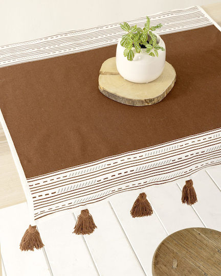 Nima Checkered Cotton Tablecloth Marra 85x85cm