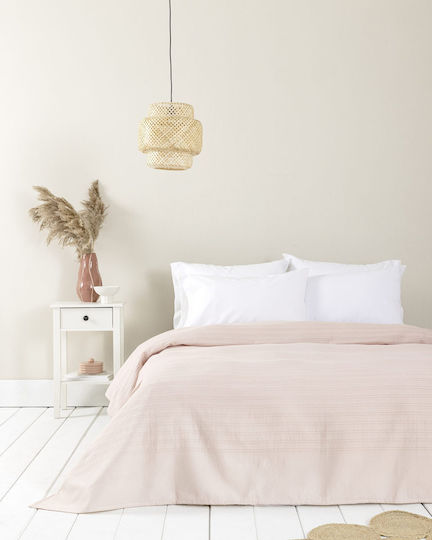 Nima Dune Pink Pink Pique Double Blanket 220x240cm