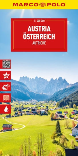 Austria Marco Polo Map - Mairdumont Gmbh & Co. Kg - Sheet Map, Folded