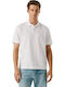 Polo Herrenbluse Kurzarm Weiße