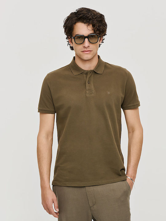 Brokers Jeans Polo Μπλούζα Κοντομάνικη Χακί
