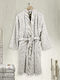 Nima Bathrobe with Collar in Gray Color 480gsm