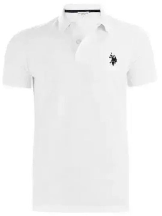 Kids Polo Short-Sleeved Bianco Giallo