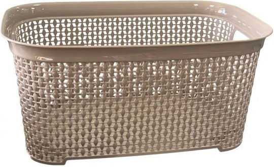 TnS Καλάθι Αποθήκευσης Πλαστικό Μπεζ 50.5x33.5x24cm TnS Καλάθι Αποθήκευσης Πλαστικό Μπεζ 50.5x33.5x24cm