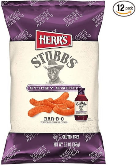 Herr's Stubb's Sticky Sweet Bar-b-q Curls Χγ 156gr Aνάλωση Κατά Προτίμηση Πριν 20 04 26