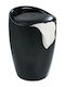 Wenko Laundry Basket Plastic 20lt with Cap Black