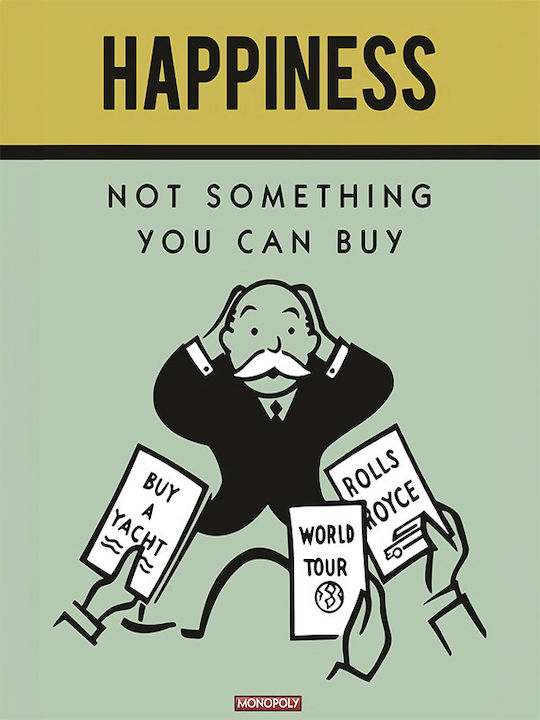 Poster Citat Fericire Monopoly Pq128 50cm X 70cm