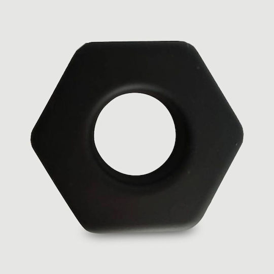 Δαχτυλίδι Πέους Εύκαμπτη Σιλικόνη Dick's Nut Fat Liquid Silicone Flexible Cock Ring 45 Mm Μαύρο