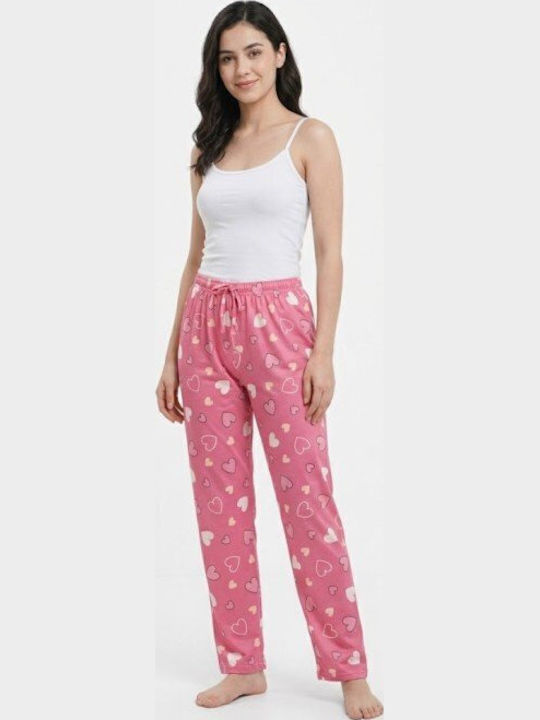 Soccus Pantaloni De Pijamale Dama Bumbac Roz De Vară