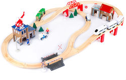 Kinderplay Сет с Дървено Влакче за 3+ Години