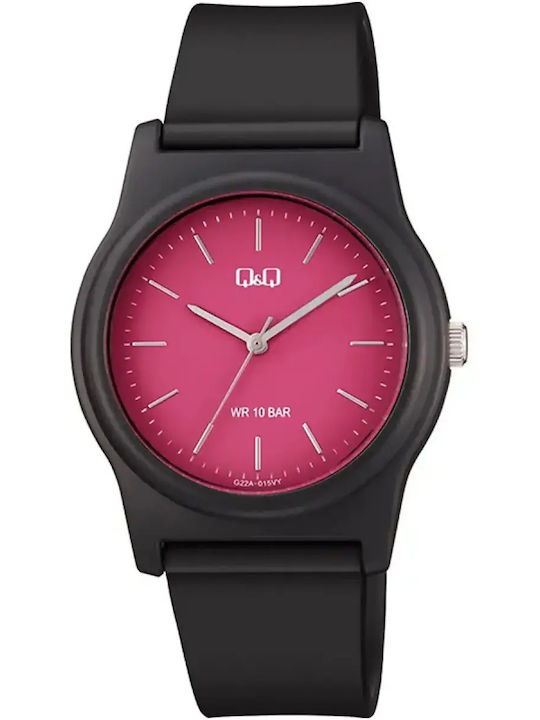 Q&Q Men's Watch 38mm Battery with Black Metal Bracelet