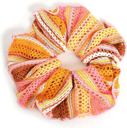 Scrunchie Κροσέ Υφή Ρίγες