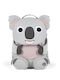 Affenzahn Kindergarten Backpack Grey with Water Bottle Holder