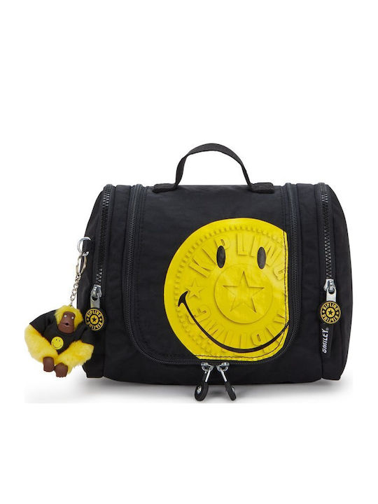 Kipling Smiley Kulturbeutel Gloria Gelb Spaß Schwarz