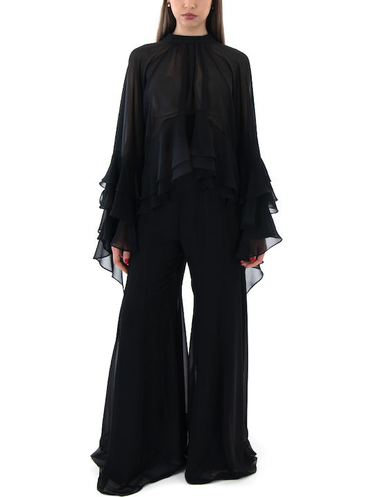 Zoya Women's High Rise Pantaloons in Wide Leg S...