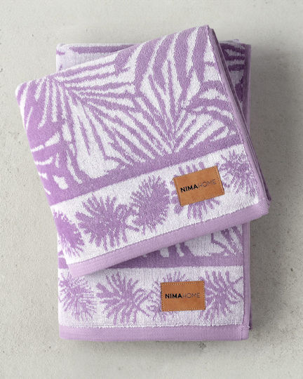 Nima Bath Towel 70x140cm Purple Weight 480gsm