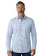 Long Sleeve Cotton Shirt Light Blue