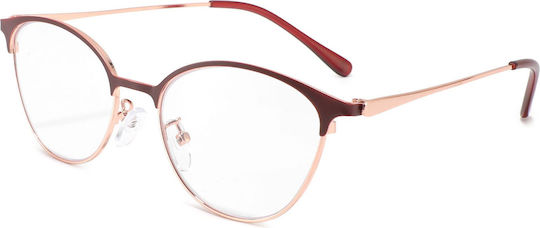 Martinez Carmina Reading Glasses +3.00 in Gold Colour