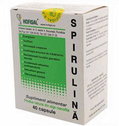 Hofigal Spirulina 500mg 3gr 40 Capsule Hofigal Spirulina 500mg 3gr 40 Capsule