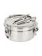 Sidirela Food Container Inox Without Plate 14x14cm E-2273