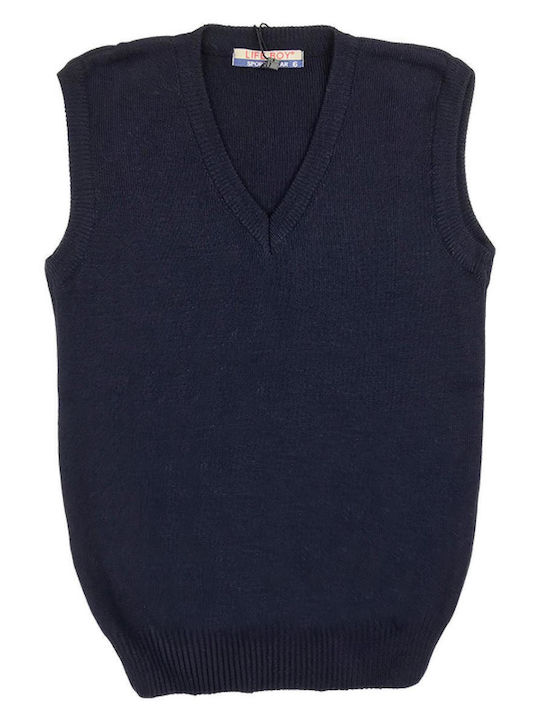 Life Boy Kids Knitted Blue Vest
