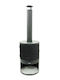 Heat Line Outdoor Metal Black Firepit