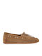 Leather Women's Loafers in Brown Colour