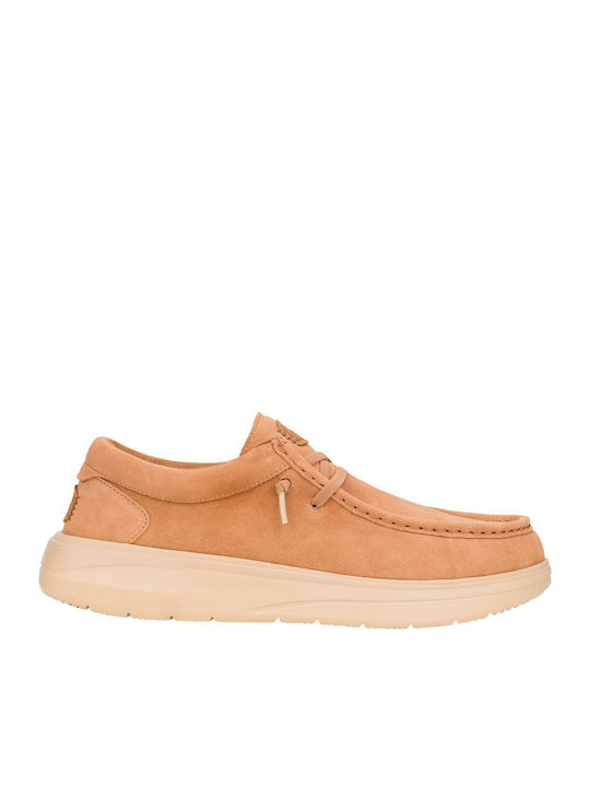 Leather Men's Moccasins in Brown Colour