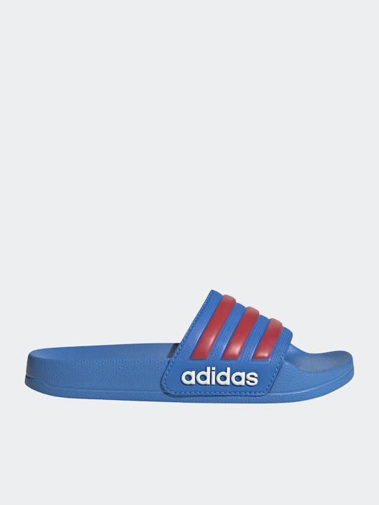 Kids' Flip Flops Slides Blue Adilette Shower