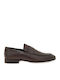 Δερμάτινα Ανδρικά Loafers σε Καφέ Χρώμα