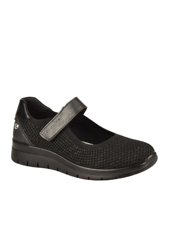 Amarpies Ανατομικά Γυναικεία Slip-On Πάνινα Μαύρα