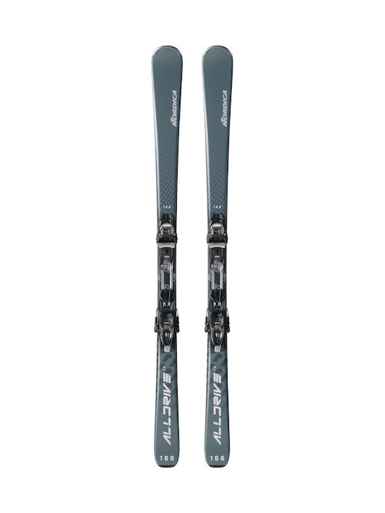 Nordica Alldrive Ανδρικά Πέδιλα Σκι σε Γκρι Χρώμα με Δέστρες