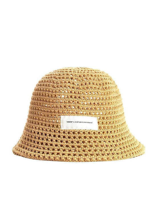 Mod Wave Movement Ψάθινο Καπέλο Bucket Καφέ