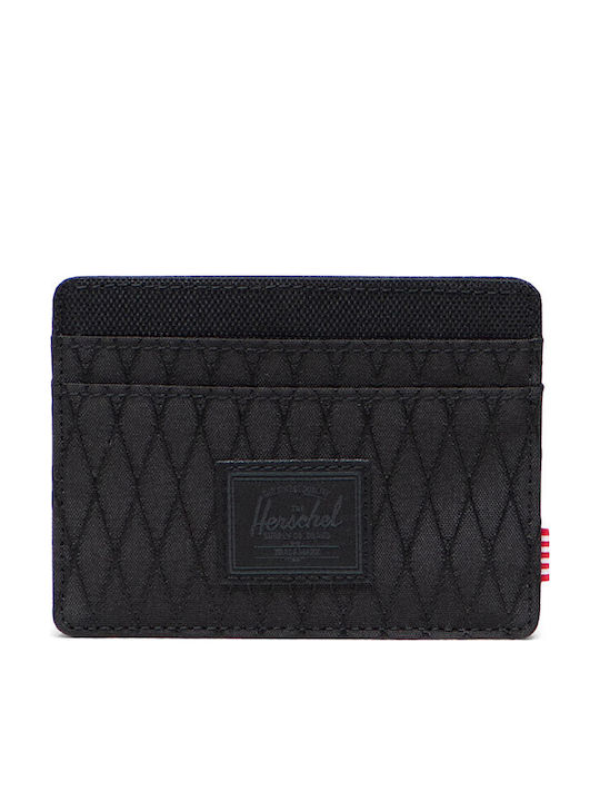 Herschel Чарли Мъжки Портфейл За Карти Черен