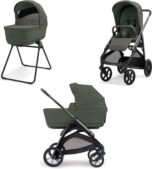 Inglesina Aptica Duo Ρυθμιζόμενο Καρότσι 2 σε 1 Kατάλληλο για Nεογέννητο Ivy Green / Litio Black 10.4kg
