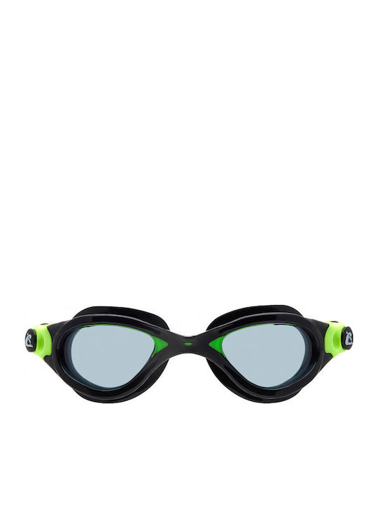 Flash Swimming Goggles For Adults With Anti-Glare Lenses Black