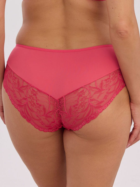 Women's Slip With Red Lace
