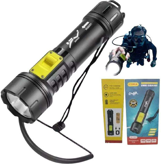 Rechargeable Diving Light LED with Brightness 1000lm