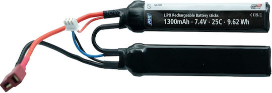Μπαταρια Επαναφ.soft 7.4v Li-po Battery 1300 Mah 25c 2 Stick Tp