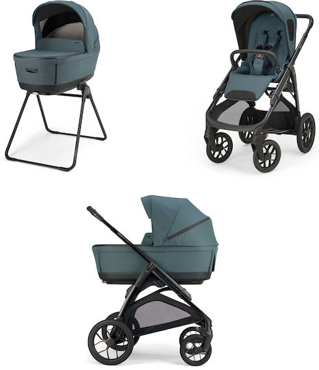Inglesina Aptica XT Duo Reversible 2 in 1 Baby Stroller Suitable for Newborn Himalaya Blue / Total Black 12.6kg