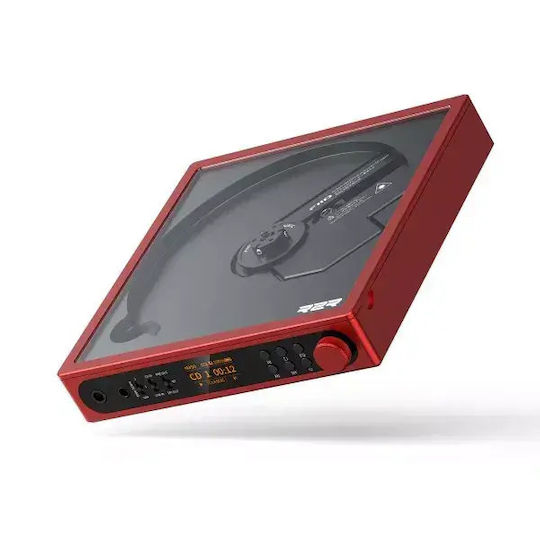 Fiio Dm15 R2r Преносим Cd Плеър 24-битов Напълно Диференциален R2r ЦАП Usb ЦАП Bluetooth 5.4 & Usb Cd Ripping Червен