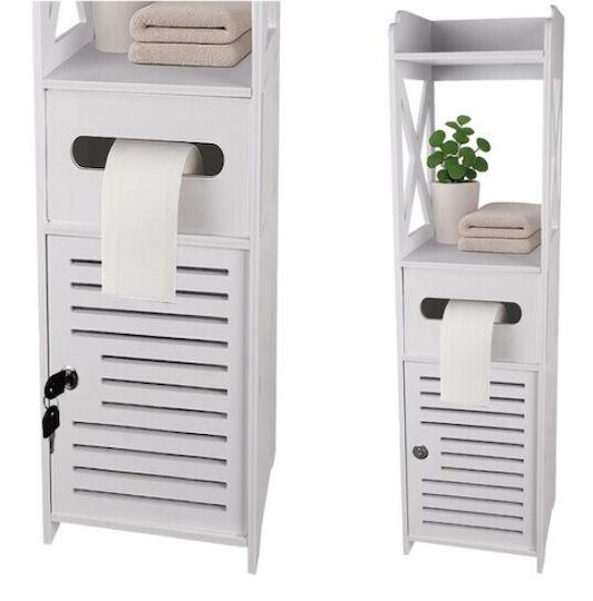 Zola ZY12573QWS63 Coloană De Baie De Pardoseală 21x20x80cm Albă