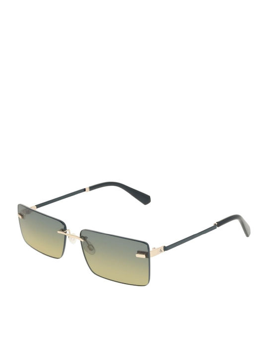 Calvin Klein Men's Sunglasses with Gold Metalli...