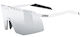 Uvex Cycling Glasses with White Frame and Mirror Polarized Lenses
